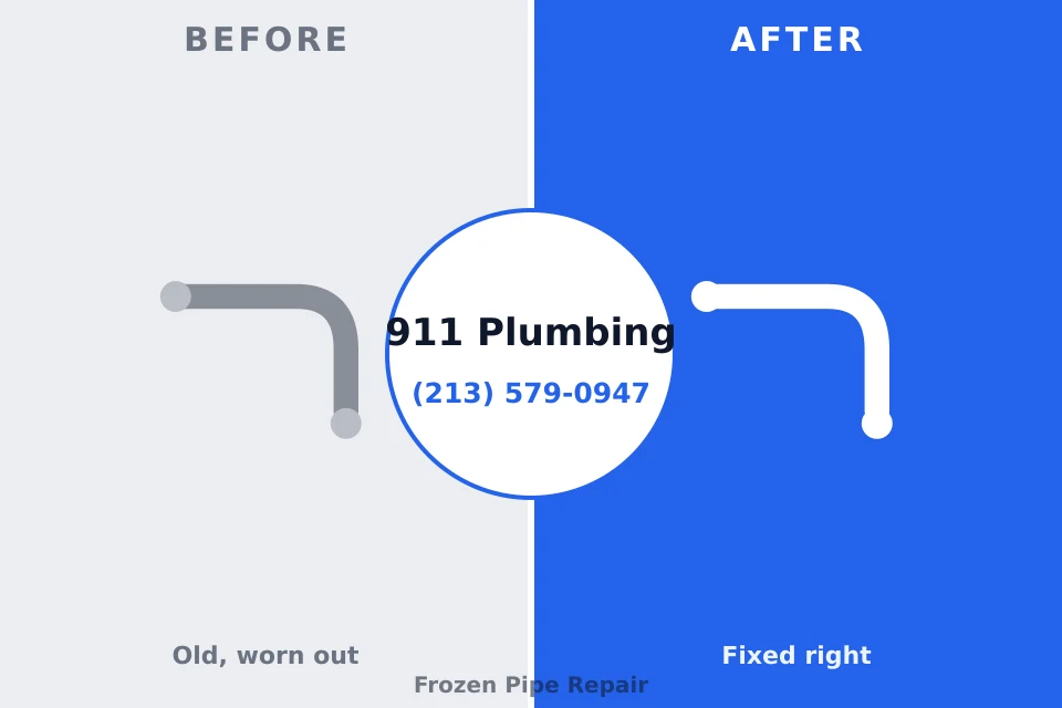 Before and after: plumbing company Oak Hill, OH
